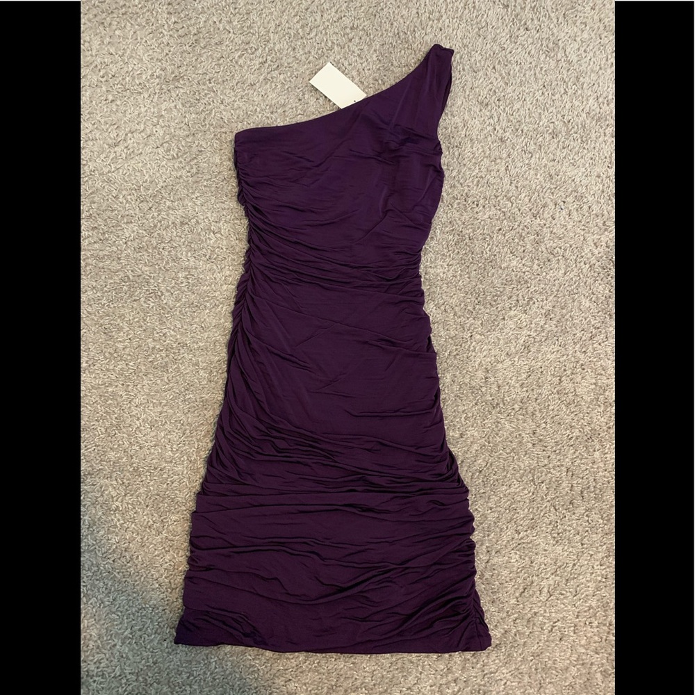 H&M One shoulder Ruching Mini